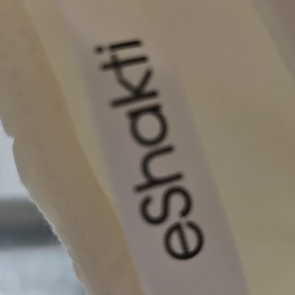 eShakti Embroidered Cream Sleeveless Dress - Picture 5 of 5